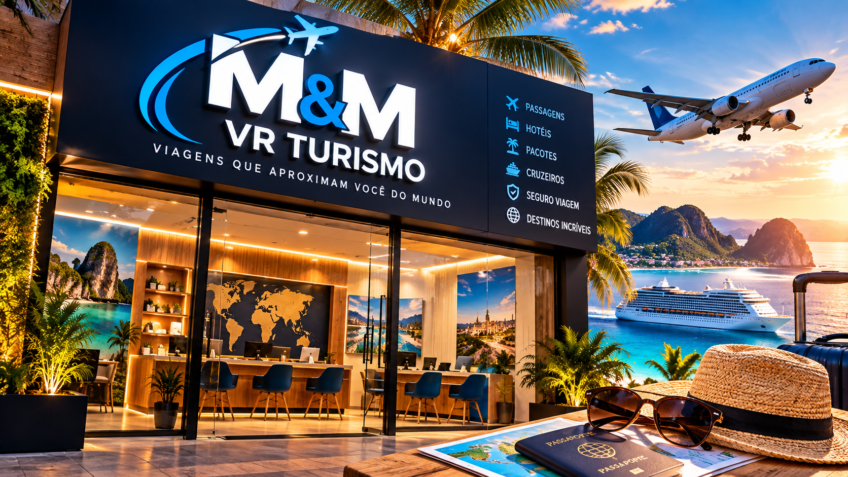 Hero do site M&M VR TURISMO
